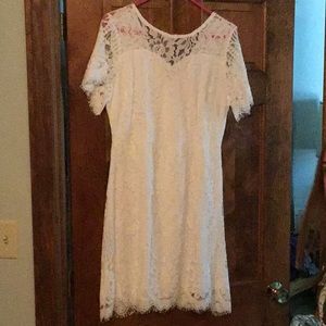 White lace dress